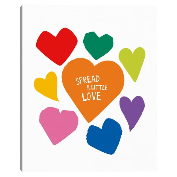 Spread a Little Love by Clara Wells Canvas Art Print