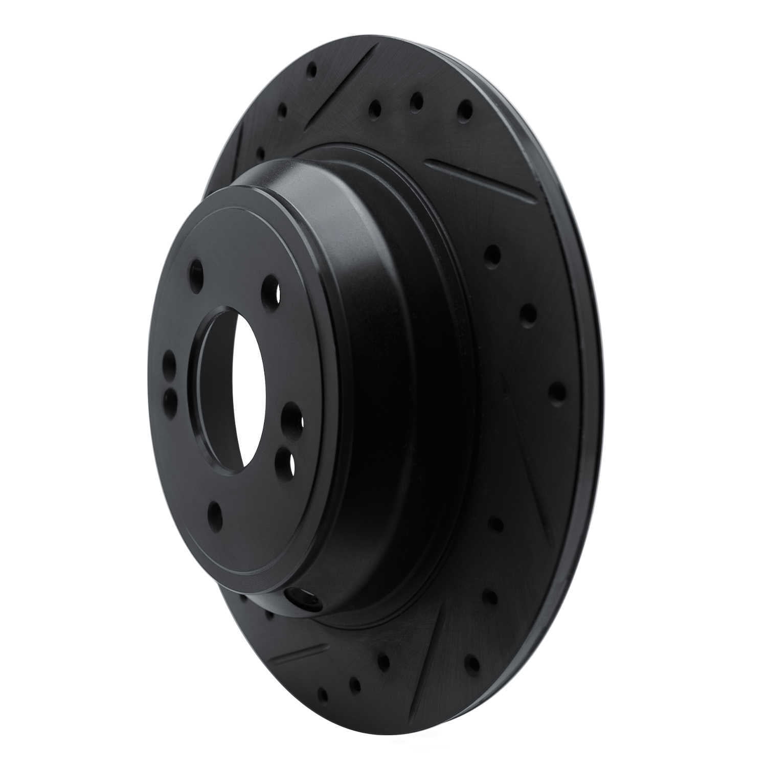Dynamic Friction Company 633-03039L DFC Brake Rotor - Drilled And Slotted - Black