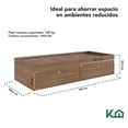 thumbnail image 3 of Base Cama Individual Con Cajones KingsHouse Recamara cafe Individual, 3 of 7