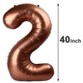 thumbnail image 2 of Globo número 2 marrón oscuro de 40 pulgadas Upgesy, 2 of 7