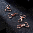 thumbnail image 6 of 140Pcs Swivel Clasps Lanyard Snap Hooks Keychain Clip Hook Lobster Claw Clasp Metal Hook Clasp with D Rings Rose Gold, 6 of 6