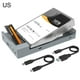 thumbnail image 3 of Dual Bay Enclosure with Offline Clone NVME M.2 Duplicator USB-C 10Gbps NVME Cloner Dock for M.2 NVMe and External SATA Hard Disk, 3 of 9