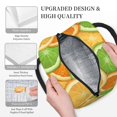 thumbnail image 6 of YFYANG Portable Waterproof Insulated Lunch Bag, Fruit Lemon Orange Pattern Reusable Cooler Bag / Picnic Bag for Adults Teens, 6 of 9