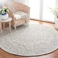 thumbnail image 2 of SAFAVIEH Martha Stewart Trace Floral Area Rug, Ivory/Blue, 6' x 6' Round, 2 of 8