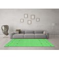 thumbnail image 3 of Ahgly Company Indoor Rectangle Solid Emerald Green Modern Area Rugs, 2' x 4', 3 of 4