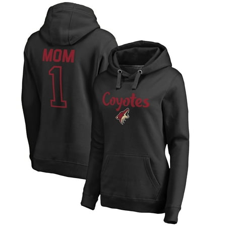 Phoenix Coyotes Sweatshirt - Arizona Coyotes Fanatics Branded Women's Number 1 Mom Pullover Hoodie - Black