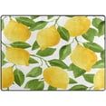 thumbnail image 3 of GZHJMY Watercolor Lemon Fruit Tree Area Rug Living Room Rugs - 5'3" x4 Abstract Large Soft Indoor Washable Rug Low Pile Carpet for Bedroom Dining Room Office Carpet Runner, 3 of 6