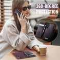 thumbnail image 6 of Magnetic 2 in 1 Detachable Wallet Case for Samsung Galaxy A16 5G with Card Holder Women Men, Retro PU Leather【RFID Blocking】Kickstand Shockproof Cover, 6 of 12