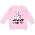 thumbnail image 2 of Inktastic My Nonni Loves Me Girl Unicorn Toddler Sweatshirt, 2 of 4