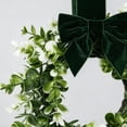 thumbnail image 3 of 2-Pack Mini Boxwood Christmas Wreaths, Faux Evergreen Cabinet Decorations for Kitchen, Window, Door, Shelf, Porch and Woodland Farmhouse Holiday Decor, 3 of 4