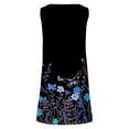thumbnail image 4 of FcBaudy Robe Sans Manches Col Rond, Robes d'Été pour Femmes, Robes Mode Décontractée Vintage Sans Manches Imprimées pour Femmes, 4 of 5