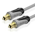 thumbnail image 2 of Digital Optical Audio Cable 6 Feet - Premium Built Digital Audio Optical Cable with Gold Plated Connector & Fiber Optic Cable, Hi-Fi TOSLINK Optical Cable for Soundbar & Other Audio Devices, 2 of 9