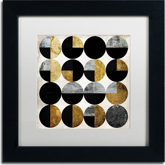 Trademark Fine Art "Conversation" Canvas Art by Color Bakery, White Matte, Black Frame