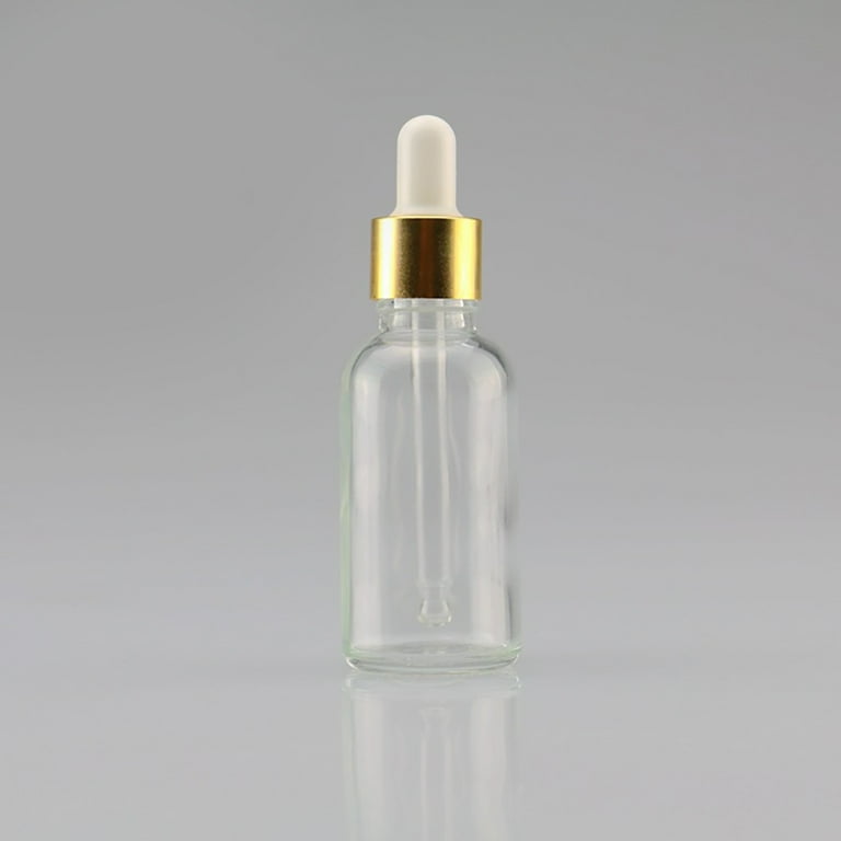 100 x 2ml 4ml 6ml Clear Glass Container With Aluminum Cap Small