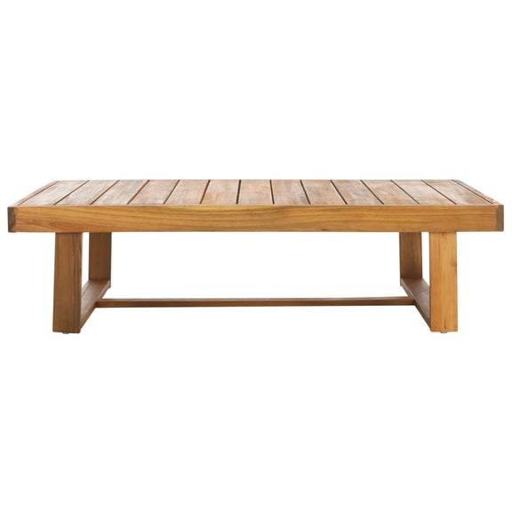 Safavieh Duncan Outdoor Rustic Wood Coffee Table, Natural