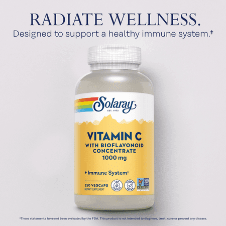 ビタミンC バイオフラボノイド 1000mg 250粒 ベジタブルカプセル Solaray（ソラレー） ビタミンC ポリフェノール 健康
