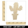 thumbnail image 2 of Cute Prickly Cactus Wood Shape Unfinished Piece Cutout Craft DIY Projects - 4.70 Inch Size - 1/8 Inch Thick, 2 of 7