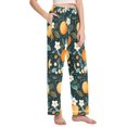 thumbnail image 2 of FORMRS Women's Pajama Pants with Pockets Soft Comfy Loungewear Sleep Bottom, Sizes S-2XL, Green Oranges, 2 of 8