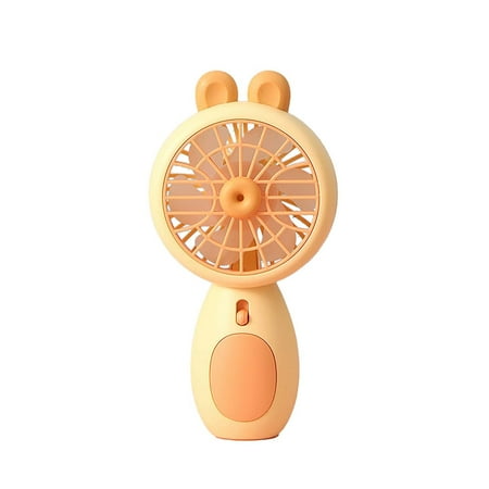 

CLZOUD Cooling Personal Fan Handheld Small Fan Portable USB Mini Companion Summer Gift Fan Hot Weather Beach Outdoor Travel Essentials for Women Orange