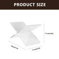thumbnail image 2 of 2pcs X-shape Acrylic Book Racks Transparent Book Holders Book Stands Home Decor, 2 of 8