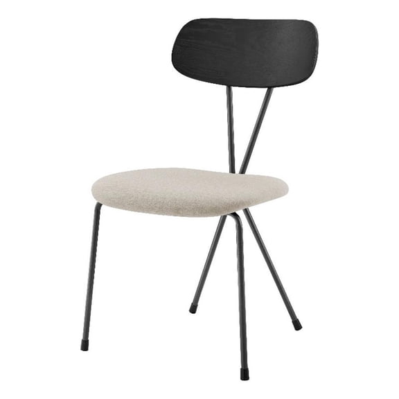 NPD Furniture Elise Fabric Dining Side Chair in Magnolia Cream (Set of 4)