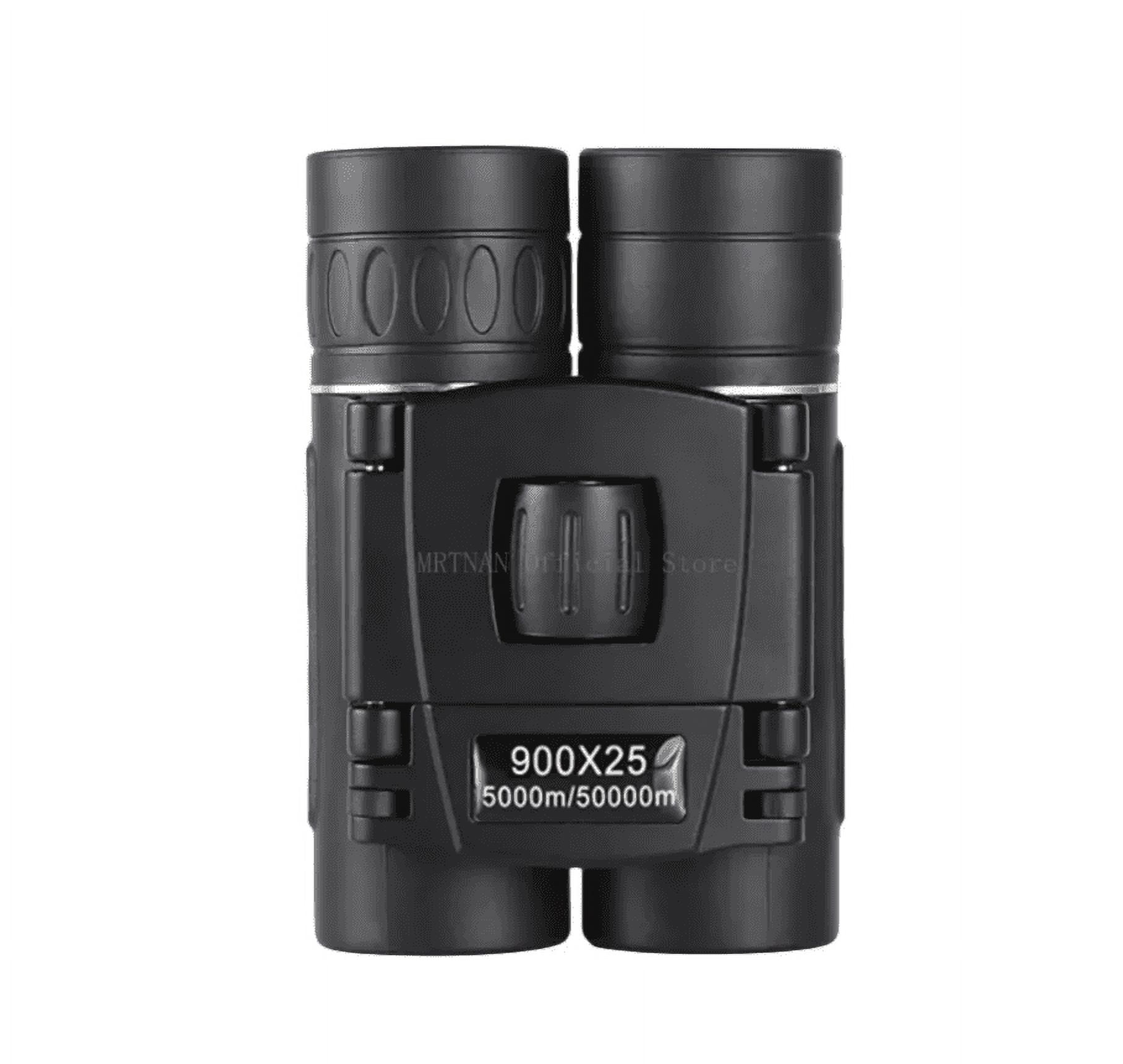 900x25 HD Zoom Portable Powerful Binoculars Long Range BAK4 Telescope Folding Low Light Binoculars for Hunting Camping