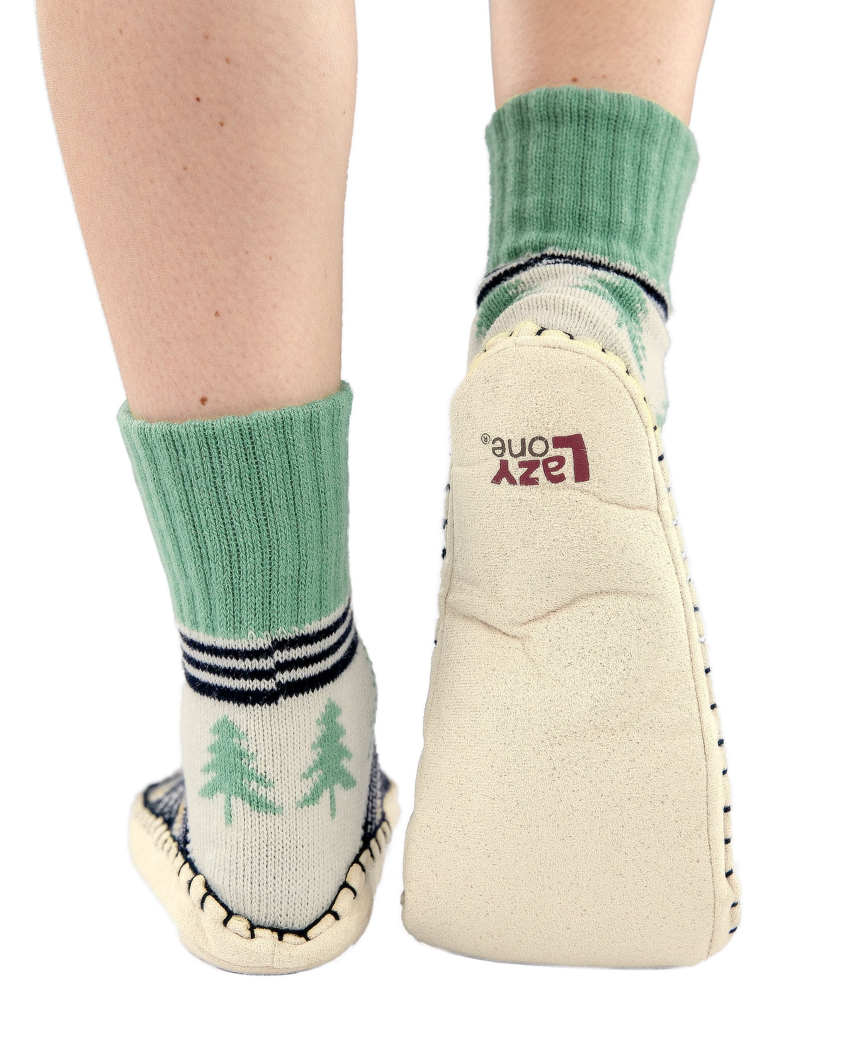 Slippers Knitted Slipper Socks Cozy Non-Slip (Unisex Plaid