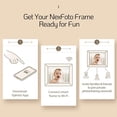 thumbnail image 5 of NexFoto 32GB WiFi Digital Photo Frame, 1280x800 IPS Digital Picture Frame, Easy to Share Photos Video via App and Email Anywhere, Auto-Rotate, Wall-Mountable, 5 of 8