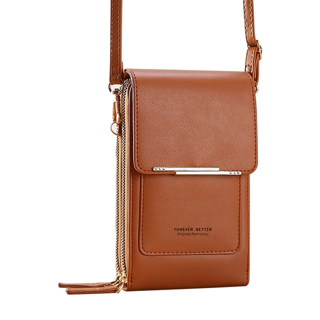 Bolsa para teléfono móvil con pantalla táctil, monedero con llave de moda para mujer, pequeño mensajero Wmkox8yii jkg5160