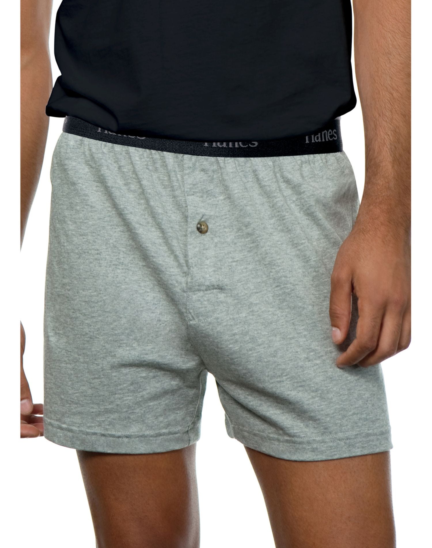 hanes knit boxer shorts