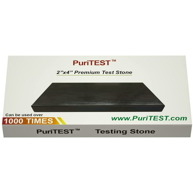 PuriTEST Gold & Silver Jewelry Test Acid Tester Kit 10k 14k .999 .925  Sterling Testing Stone Detect Precious Metals Oro
