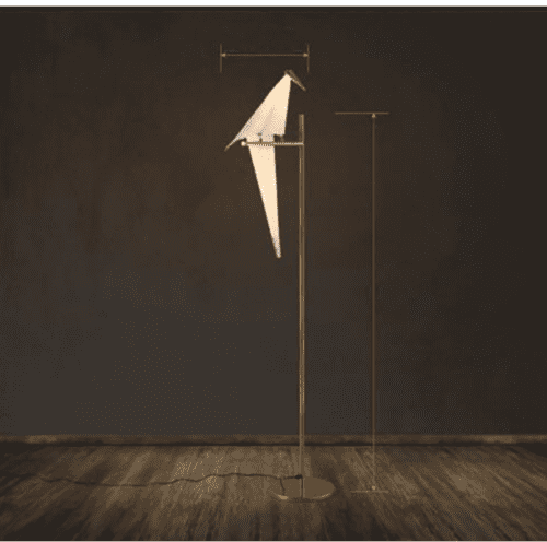 FINE MAKER Origami Crane Bird Floor Lamp LED Bedroom Living Room Reading Light