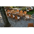 thumbnail image 4 of Teak Dining Set:6 Seater 7 Pc - Large 118" Oval Table And 6 Napa Stacking Arm Chairs Outdoor Patio Grade-A Teak Wood WholesaleTeak #WMDSNPo, 4 of 4