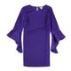 thumbnail image 1 of bar III Vestido de campana con volantes para mujer, morado, pequeño, 1 of 2