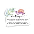 thumbnail image 1 of Inkdotpot 30Dinosaur Jungle Animals Baby Shower Book Request Cards Bring A Book Instead Of A Card Baby Shower Invitations Inserts Games, 1 of 6