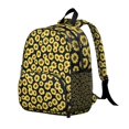 thumbnail image 4 of Rustic Yellow Sunflower Students Backpack - Vintage Boho Floral and Bee Design with Comfortable Adjustable Straps, Lightweight Water-Repellent School Bag, 4 of 6