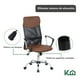 thumbnail image 4 of Silla De Oficina Ejecutiva Ergonomica Piel Sintetica Mesch marron KingsHouse 300261, 4 of 7