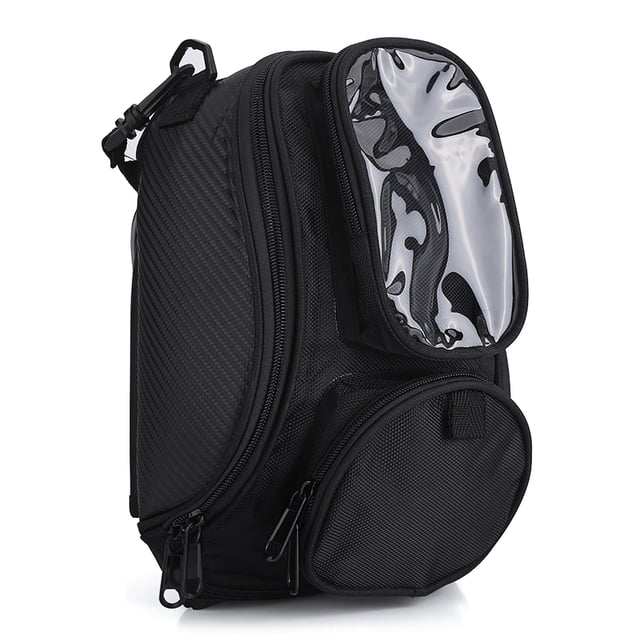Bolsa para depósito de combustible y aceite para motocicleta, impermeable, magnética, resistente, color negro, universal