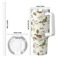 thumbnail image 4 of Fotbe Road Trip Pattern 40oz Ice Bully With Handle And Straw Stainless Steel Vacuum Insulated Cup And 2 In 1 Straw Lid, 4 of 8