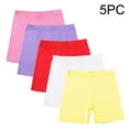 thumbnail image 2 of JTSRKL 5 Pack Cotton Girls Bike Shorts Lightweight Quick Dry Summer Elastic Waist Soft Comfortable Short Leggings Cartwheel Under Dress Dance Shorts Multicolor#05 9-10 Years, 2 of 10