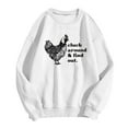 thumbnail image 3 of Huaizzzy Haut à Imprimé Lettres et Poulet pour Femmes, Chandail à Col Rond Décontracté, Chandails en Molleton Confortables à Fermeture Éclair, Veste Contrastée à Fermeture Éclair Complète, Veste Habillée à Capuche Zippée pour Femmes, Vestes Graphiques, 3 of 3