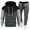 Dark Gray, variant on Casual Sportswear Warmth Sets Running Mens Tracksuit Hoodie Fitness Gym Clothing High Quality Sportswear