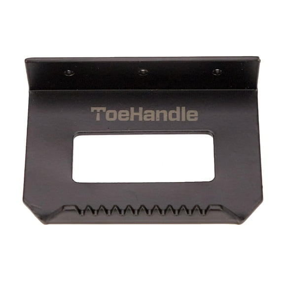 M PAIN MANAGEMENT TECHNOLOGIES Foot Operated Sanitary Door Handle - Touchless Hands Free Door Opener Quick and Easy-to-install DIY (Black Steel-1 Piece)