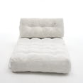 thumbnail image 6 of UHOMEPRO Convertible Sleeper Chair, Folding Sofa Bed with Headrest, Lumbar Pillow, High-Density Foam, Portable Floor Sofa for Living Room Bedroom, White, 6 of 6