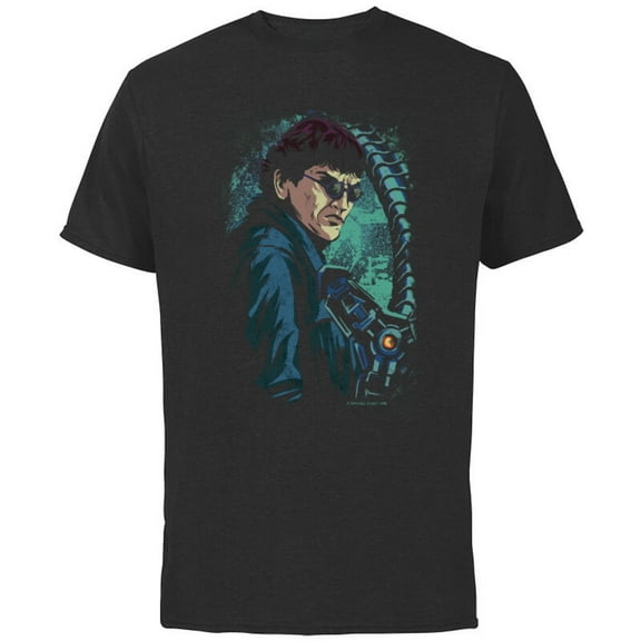 Marvel Spider-Man: No Way Home Doc Ock - Short Sleeve Cotton T-Shirt for Adults - Customized-Black