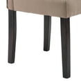 thumbnail image 2 of High Back Fabric Upholstered Dining Chairs with Nailhead Trim, Gray, Set of 2, 2 of 9