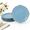 Blue, variant on Pink 13 Inch Plastic Embossed Plates, Set of 6 for Dinner Parties
