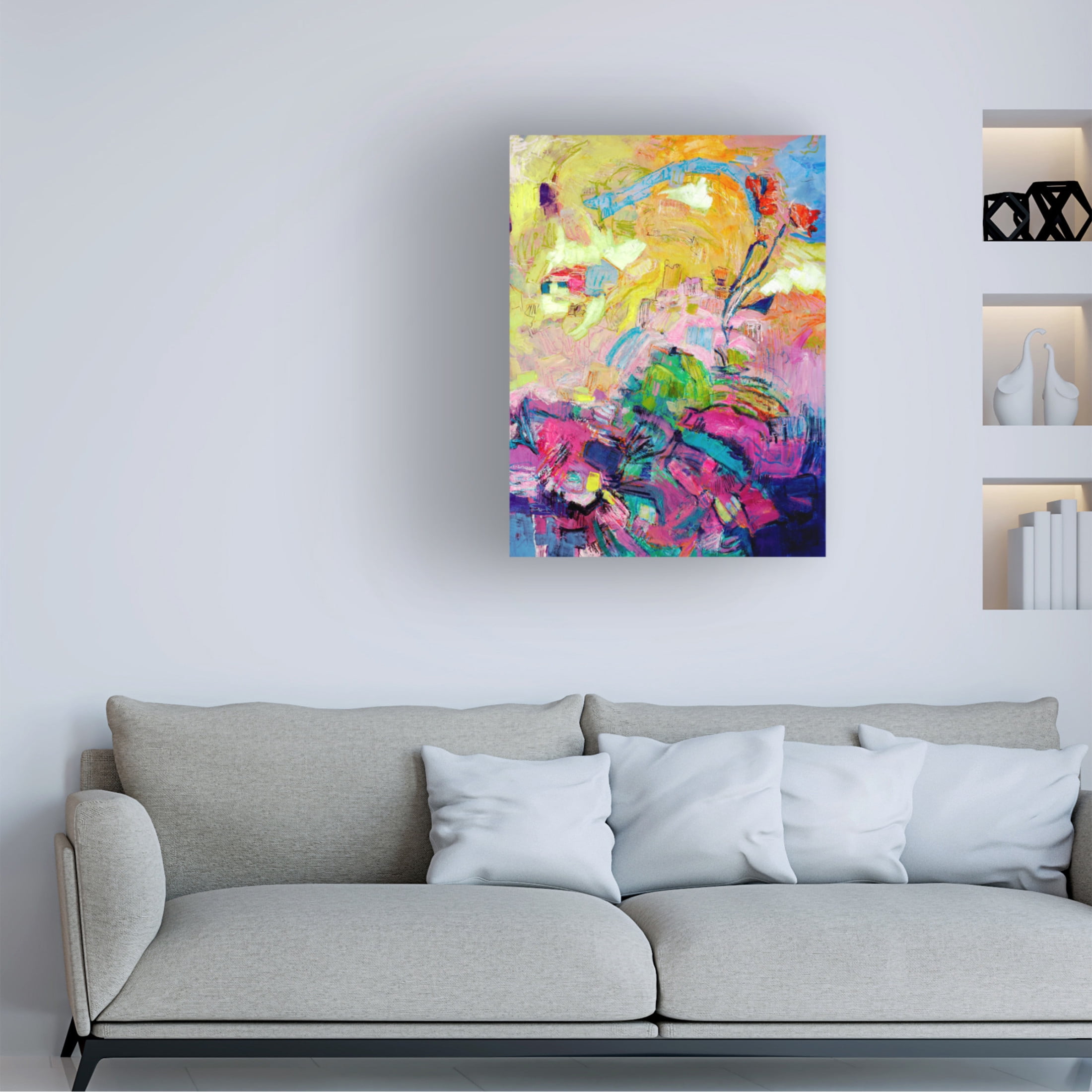 Canvas Wall Art - Dorothy Fagan ' Syncopationii' Wall Art for Living Room, Bedroom, or Office D?cor by Trademark Fine Art - 35 x 47 Inches