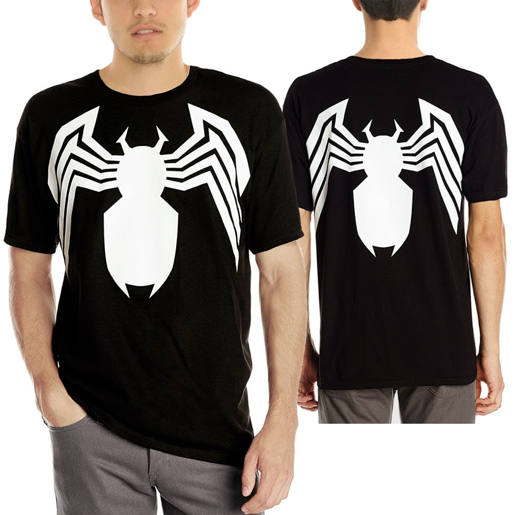 Venom Logo Official Marvel Spider-man Symbiote Carnage Black Mens T-shirt 