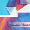 thumbnail image 4 of Abstract Shower Curtain, Orange Shower Curtain, Colorful Shower Curtain, Teal Shower Curtain, Purple Shower Curtain Sets with 12 Hooks, 72" Wx72 H, 4 of 5